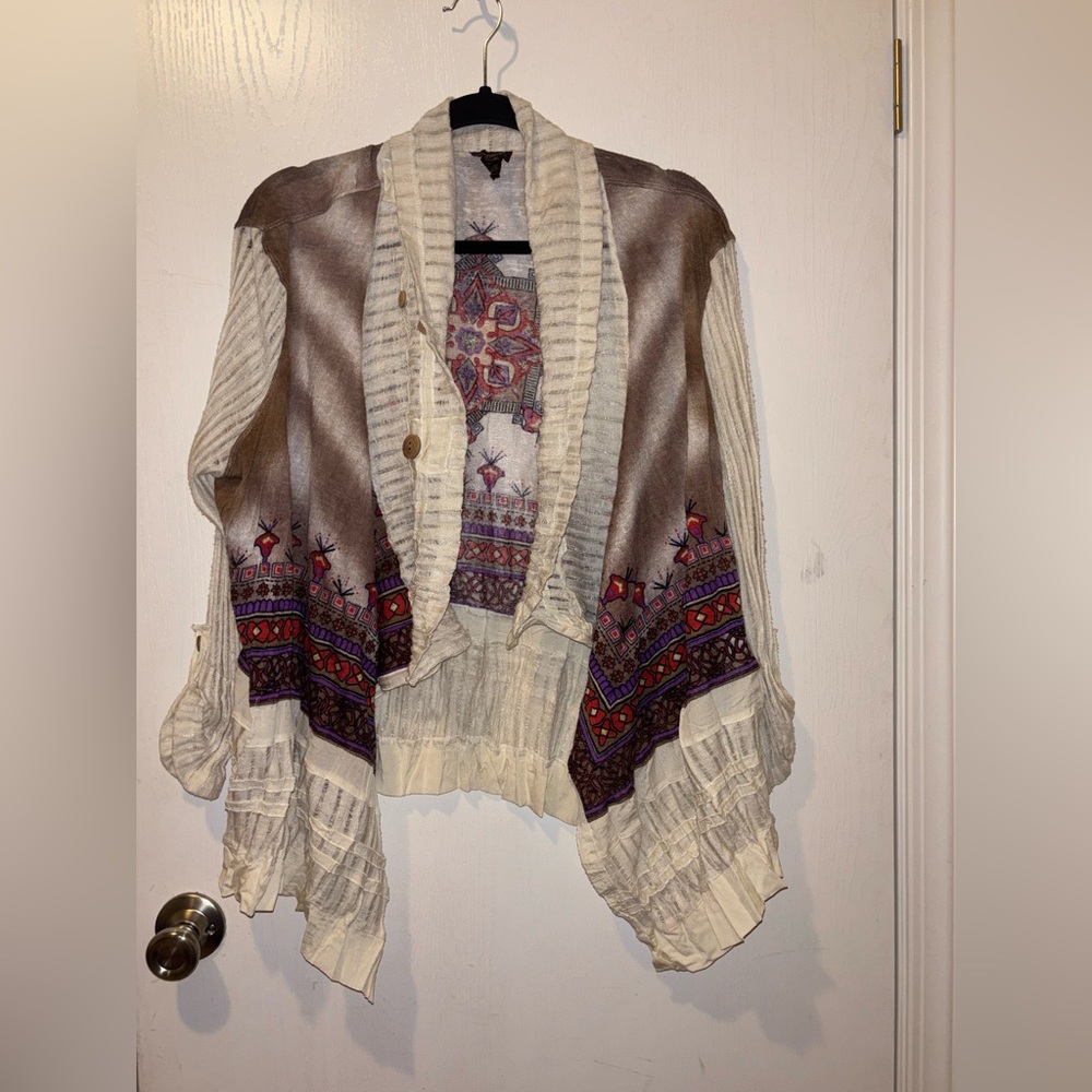Multiples Southwestern style cardigans sweater
